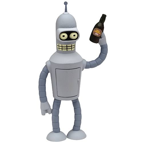Futurama Super Heavy Weight Bender Die-Cast Metal Figure
